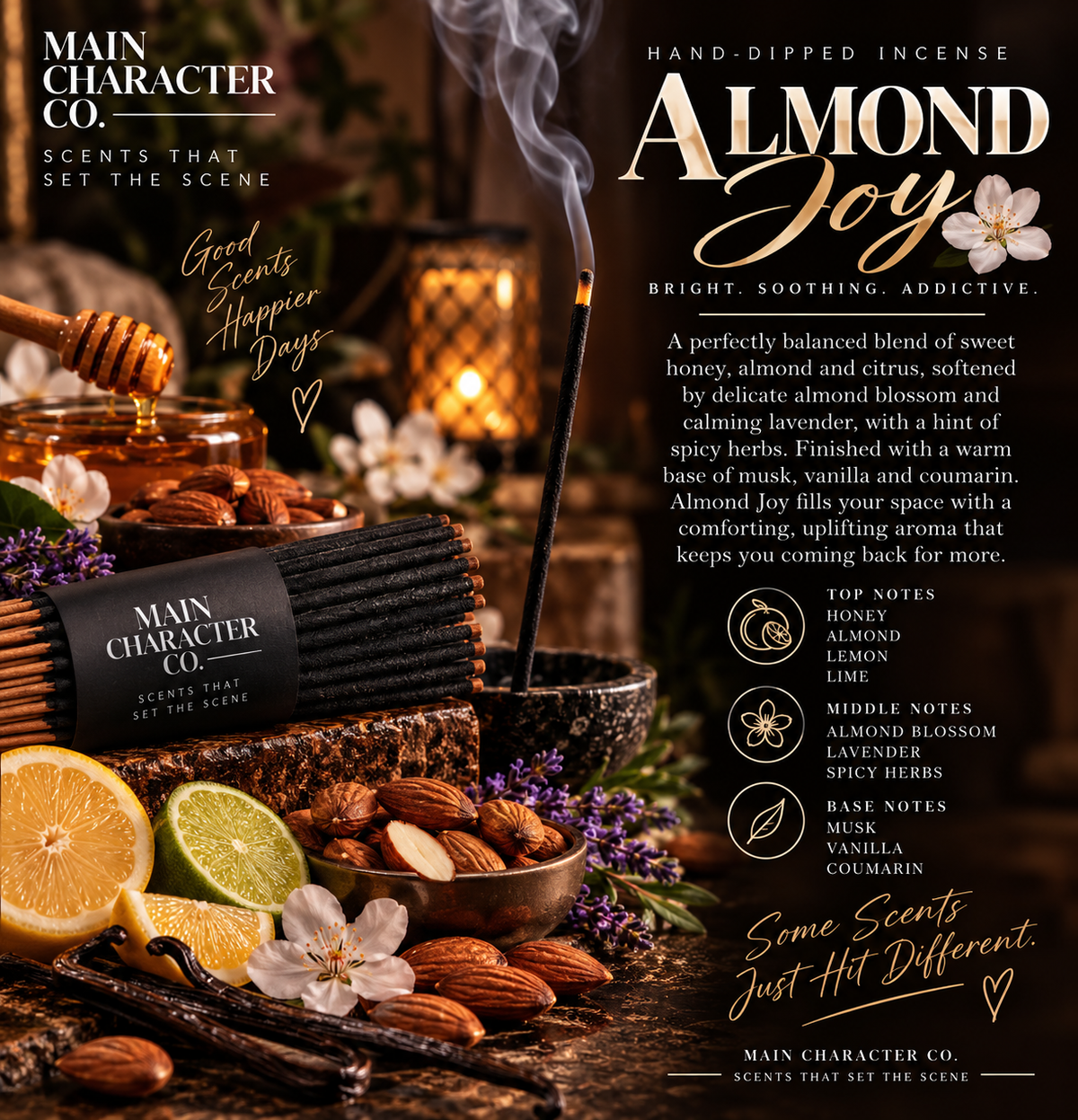 ALMOND JOY Incense Sticks