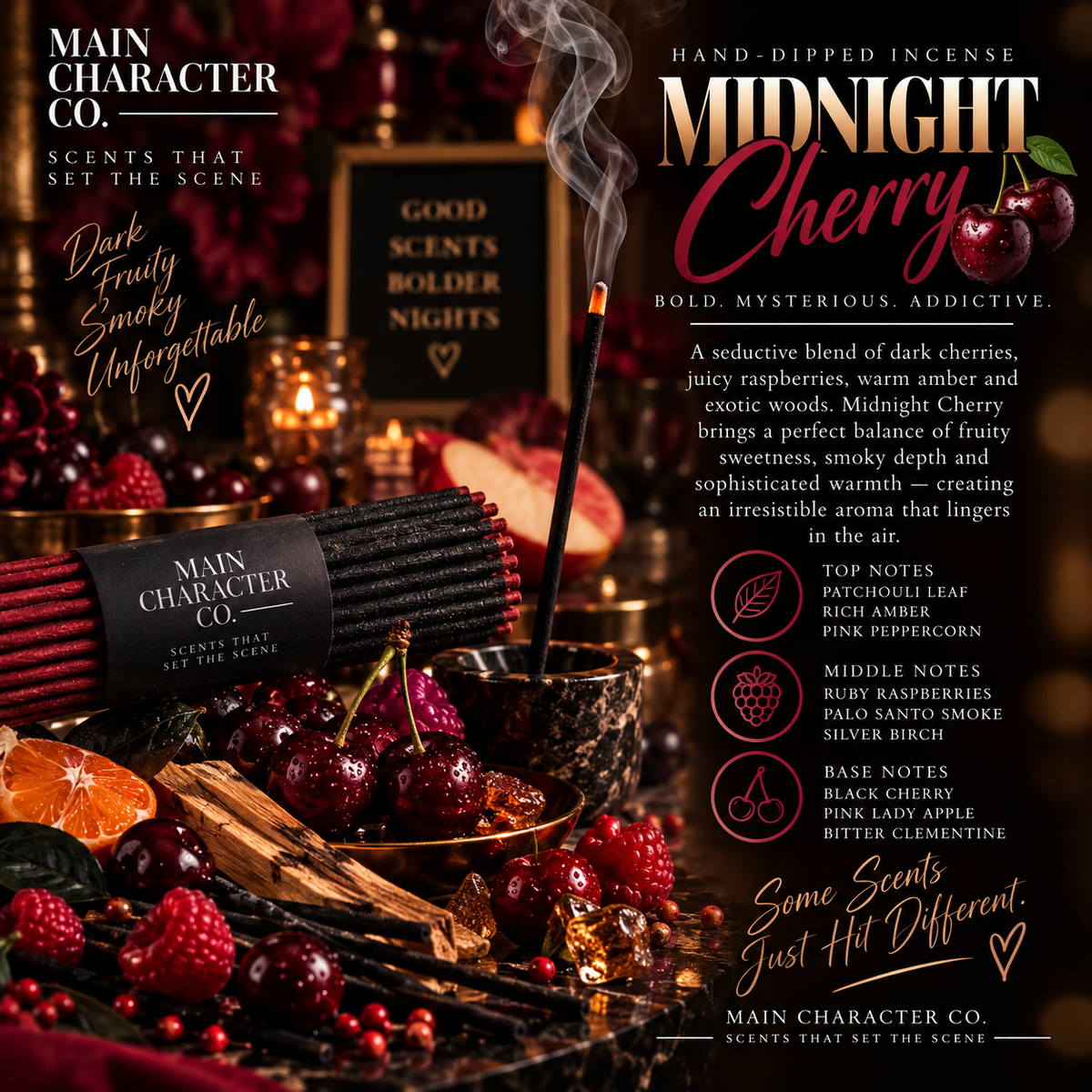 MIDNIGHT CHERRY Incense Stick