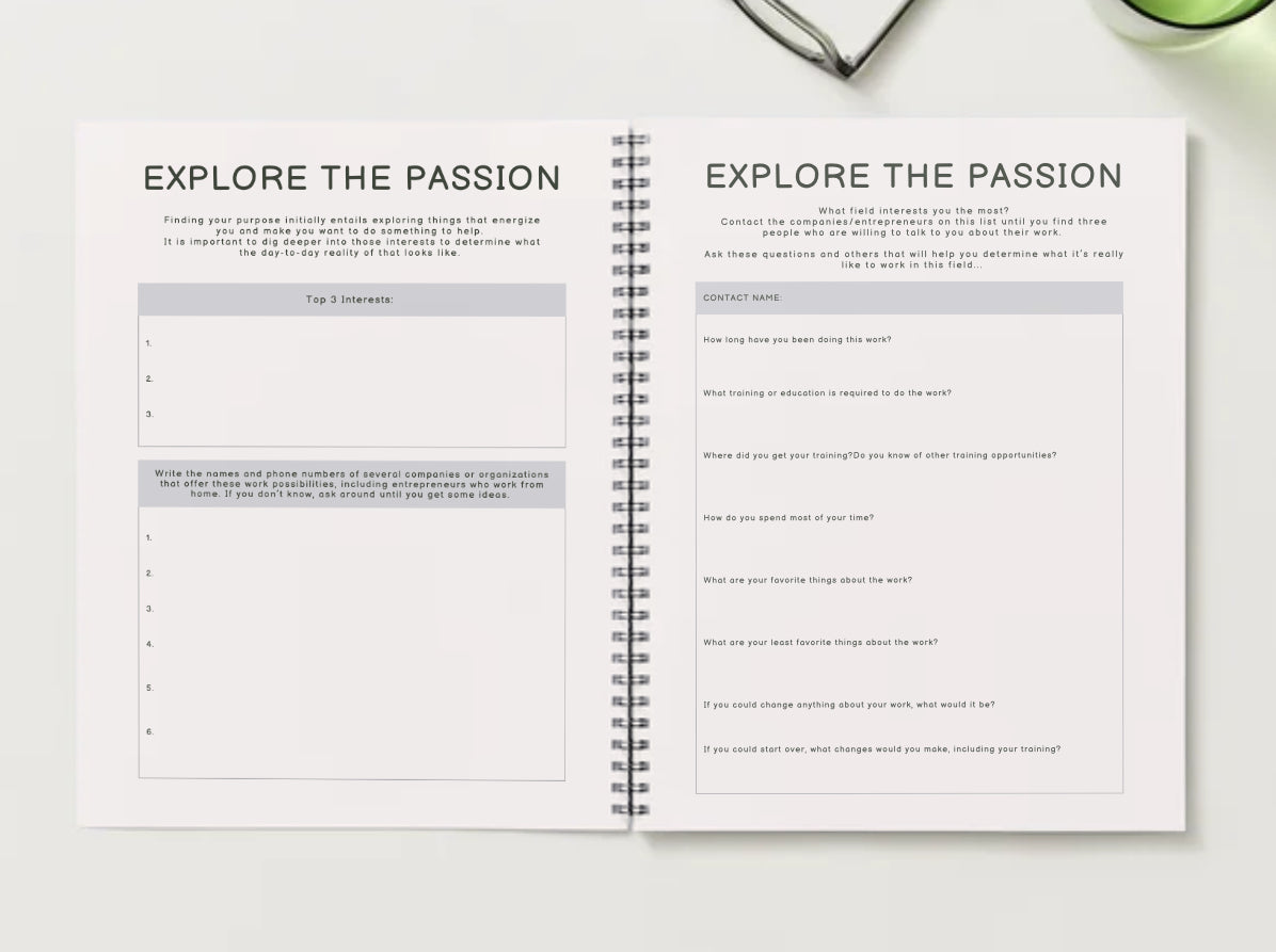 Find Your Passion Planner - Digital Download