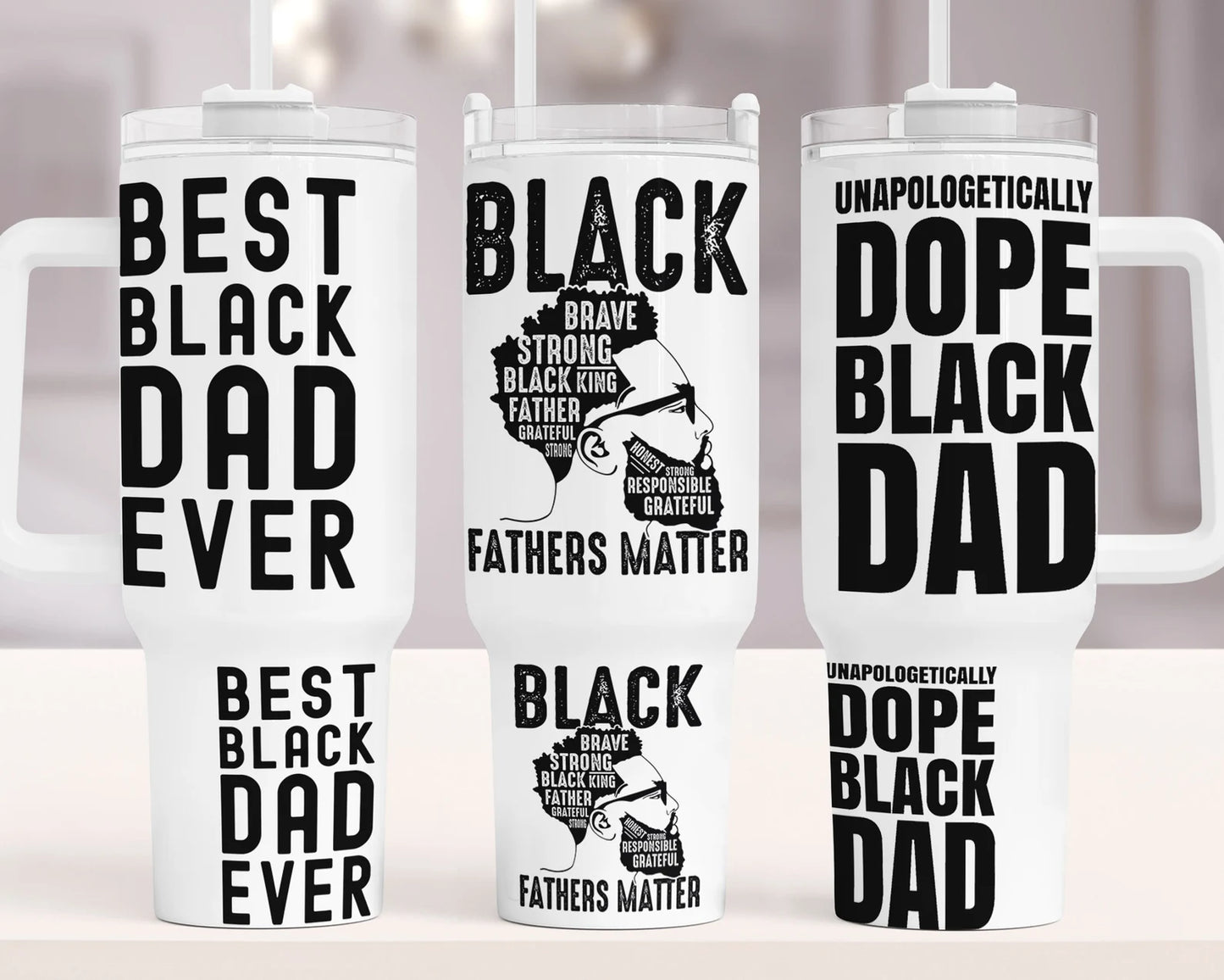 Best Black Dad Ever 40 0z Tumbler