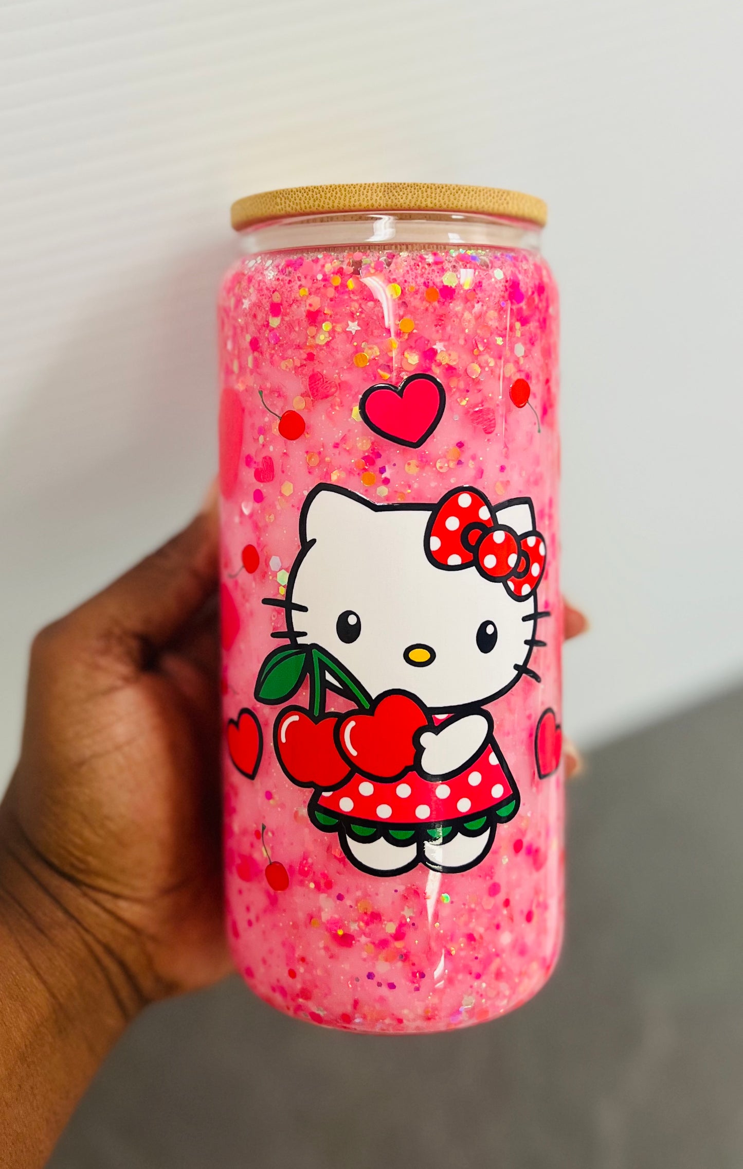 HK Cherry Glass Tumbler