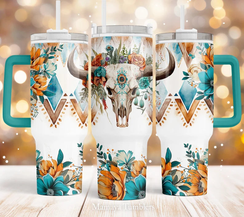 Boho Skull 40 oz Tumbler